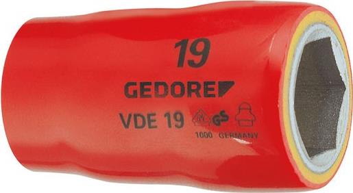 Gedore VDE 19 19 6123320 VDE-Steckschlüsseleinsatz 19 mm 1/2 (12.5 mm)