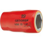 Gedore VDE 19 19 6123320 VDE-Steckschlüsseleinsatz 19 mm 1/2 (12.5 mm)