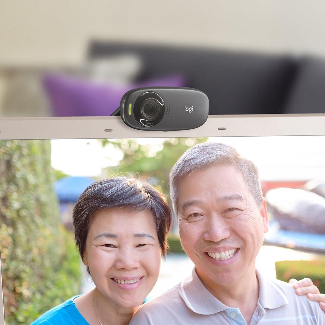 Logitech HD Webcam C310 1280 x 720 USB 2.0 Schwarz
