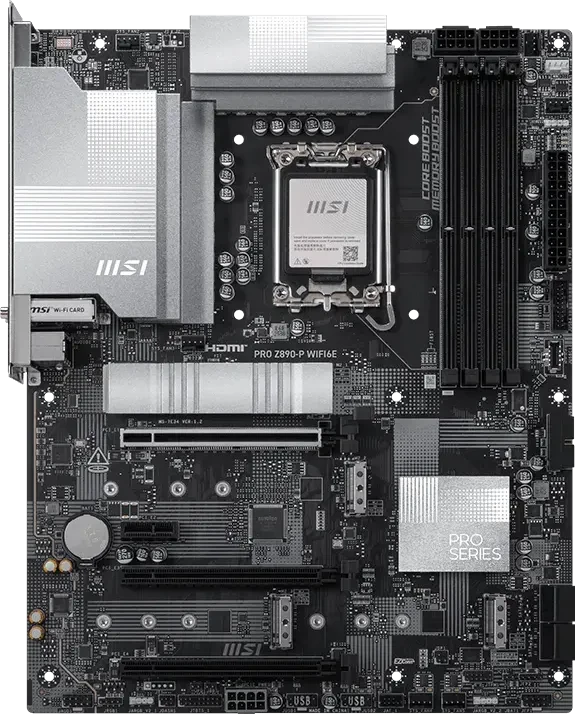 MSI PRO Z890-P WiFi 6E Mainboard Z890 LGA1851 ATX DDR5 bis 256 GB