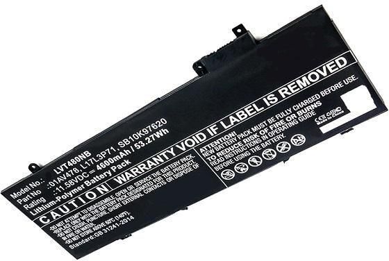 CoreParts Laptop Battery, 53Wh Li-Pol FRU01AV480 for Lenovo ThinkPad T480s (FRU01AV480-CP)