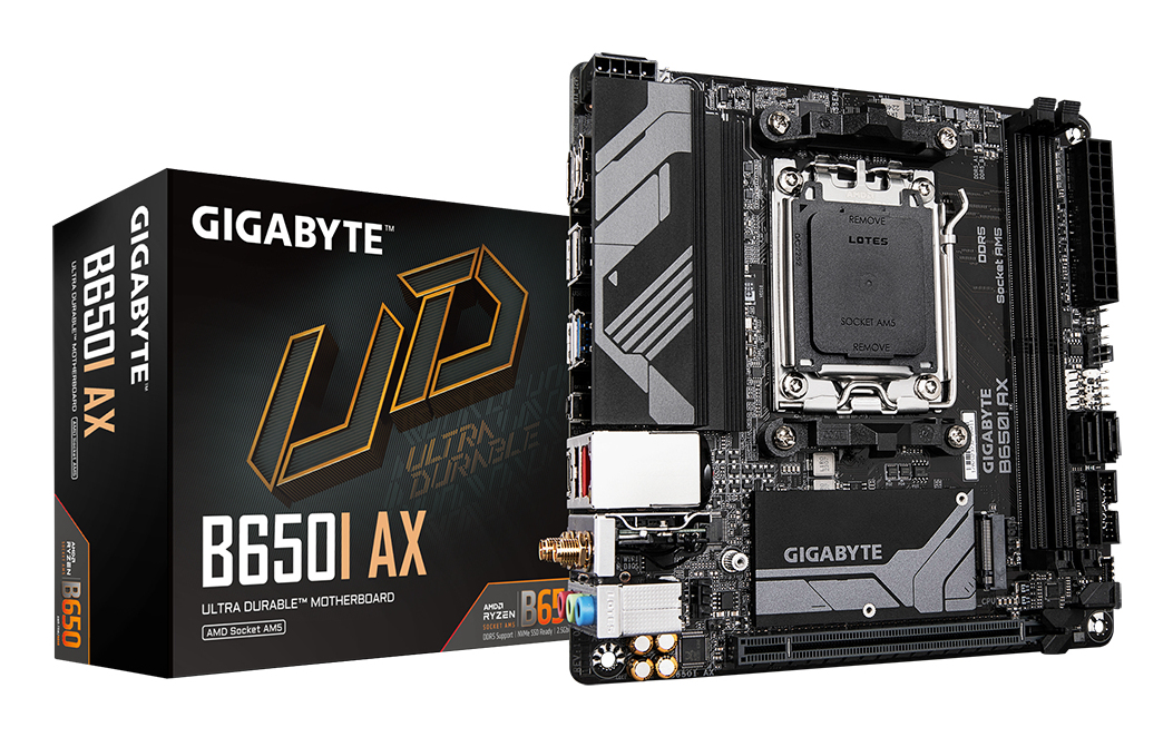Gigabyte B650I AX Mainboard Mini-ITX Sockel AM5 AMD B650 DDR5 Wi-Fi 6E
