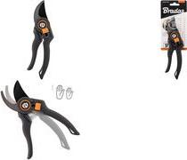 Bradas Bypass-Gartenschere V-SERIES, anthrazit/orange Klinge aus SK5-Stahl mit PTEF Schutzbeschichtung, - 1 Stück (KT-V1029)