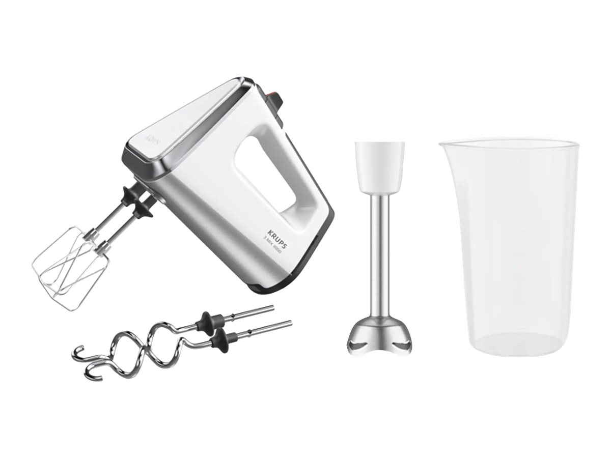 Krups 3Mix 9000 GN9121 Handmixer-Set 750 W Weiß