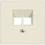 Jung Abdeckung UAE-/IAE-/ISDN-Steckdose LS 990, LS design, LS plus Creme-Weiß LS969-2UA (LS969-2UA)