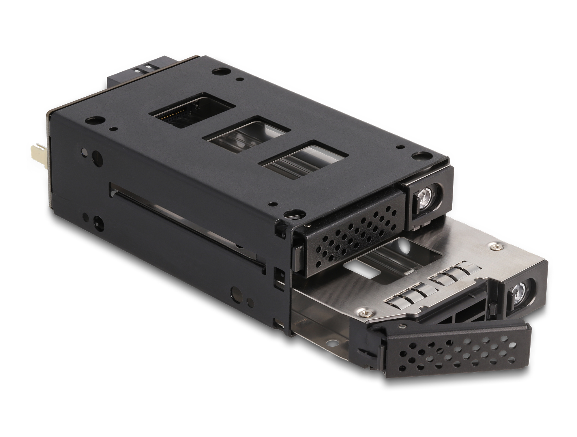 Delock Slim Bay Wechselrahmen für 2 x 2.5" U.2 NVMe SSD – Schwarz