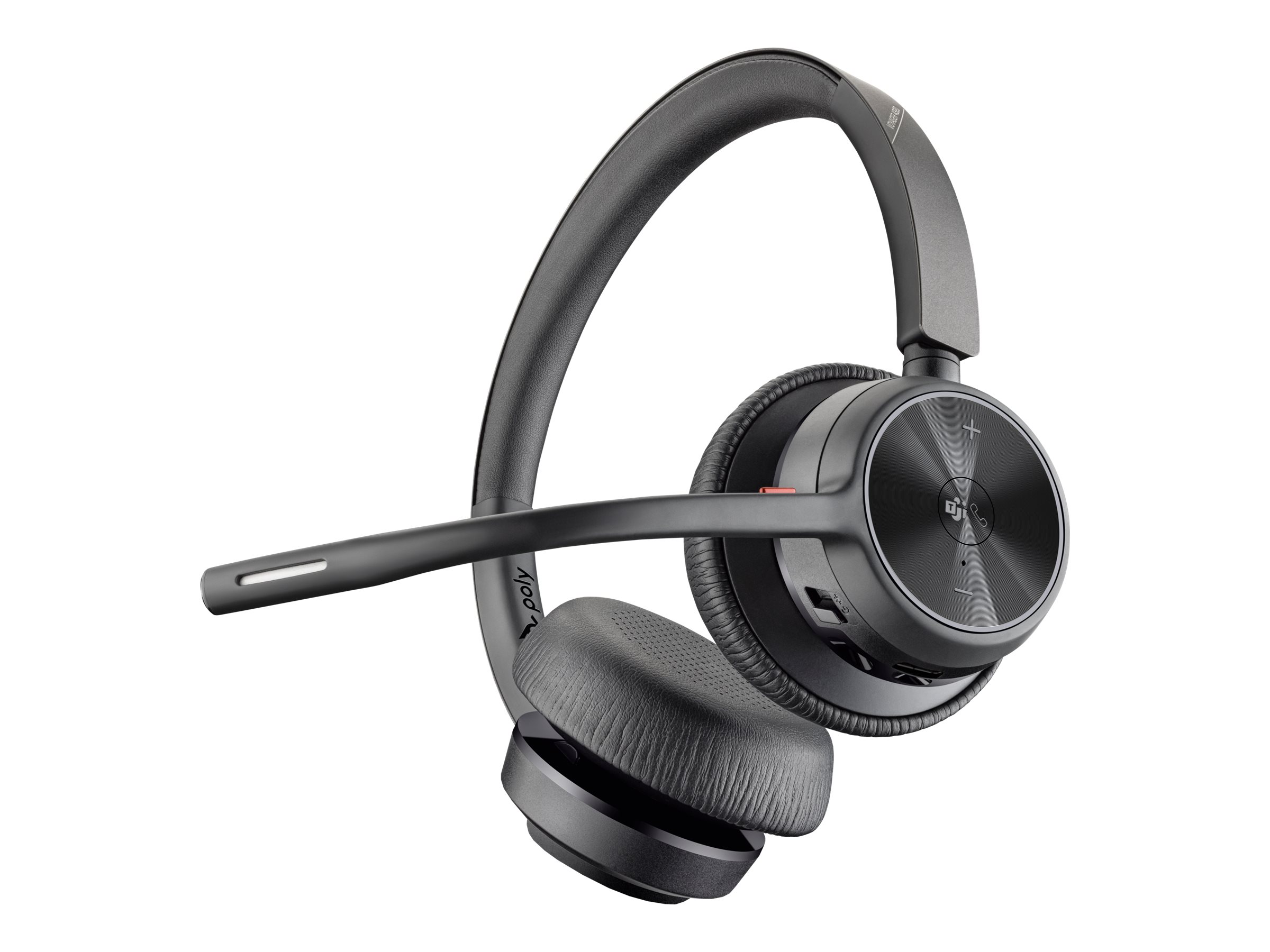 HP Poly Voyager 4320-M On-Ear Headset Schwarz