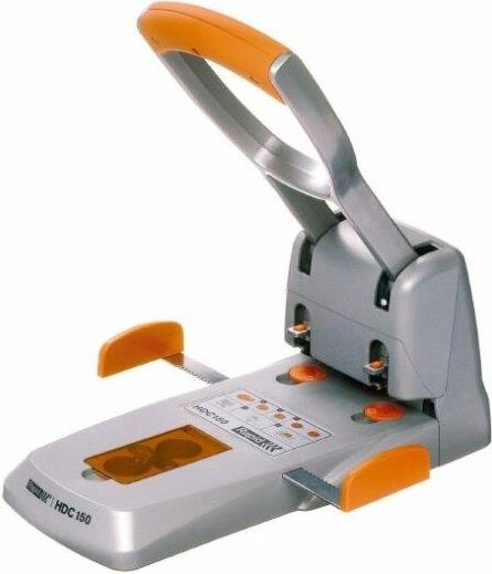 Rapid Supreme HDC150 Locher 150 Blätter Rot, Silber