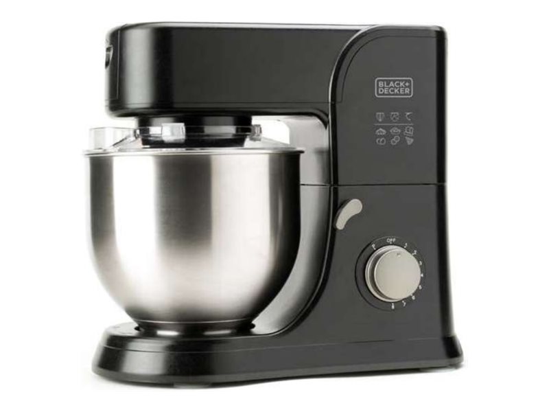 BLACK+DECKER BXKM1001E Planetenküchenmaschine 5,2 L 1 kW Schwarz