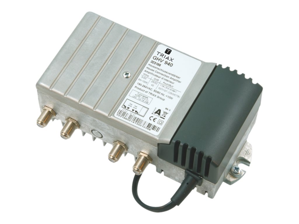 Triax GHV 940 TV-Signalverstärker 47 - 1006 MHz Schwarz/Silber