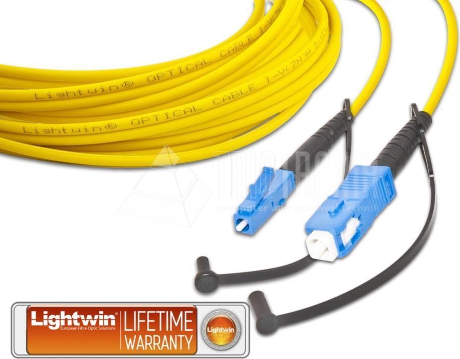 Lightwin High Quality Simplex LWL Patchkabel, SM, LC - SC, A1 LWL Patchkabel (LSP-09 LC-SC 5.0 A1)
