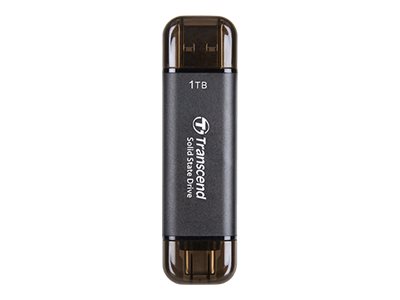 Transcend ESD310C Tragbare SSD 256 GB USB 3.2 Gen 2x2 USB-A/USB-C 1050 MB/s Schwarz