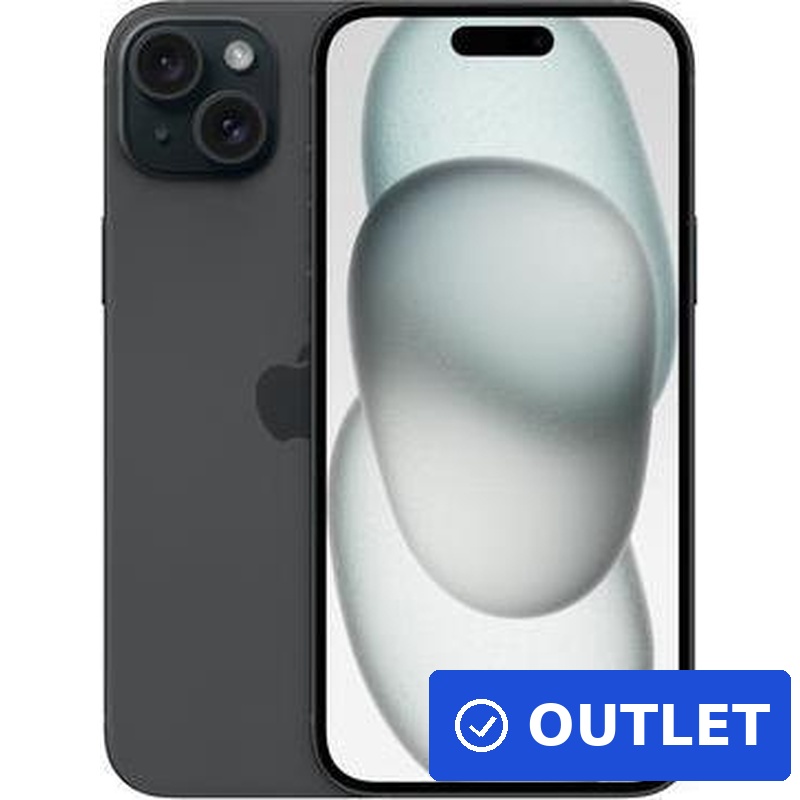 Apple iPhone 15 Plus 17 cm (6.7") Dual-SIM iOS 17 5G USB Typ-C 128 GB Schwarz (MU0Y3ZD/A) (geöffnet)