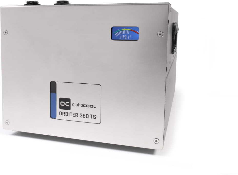 Alphacool ES Orbiter 360 TS All-in-One-Flüssigkeitskühler Schwarz - Silber