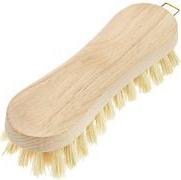 Peggy Perfect Scheuerbürste, Holz natur, 8er-Form robuster Holzkörper aus Buchenholz, mit Aufhängeöse, - 1 Stück (7207)