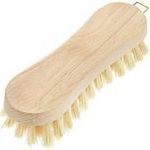Peggy Perfect Scheuerbürste, Holz natur, 8er-Form robuster Holzkörper aus Buchenholz, mit Aufhängeöse, - 1 Stück (7207)
