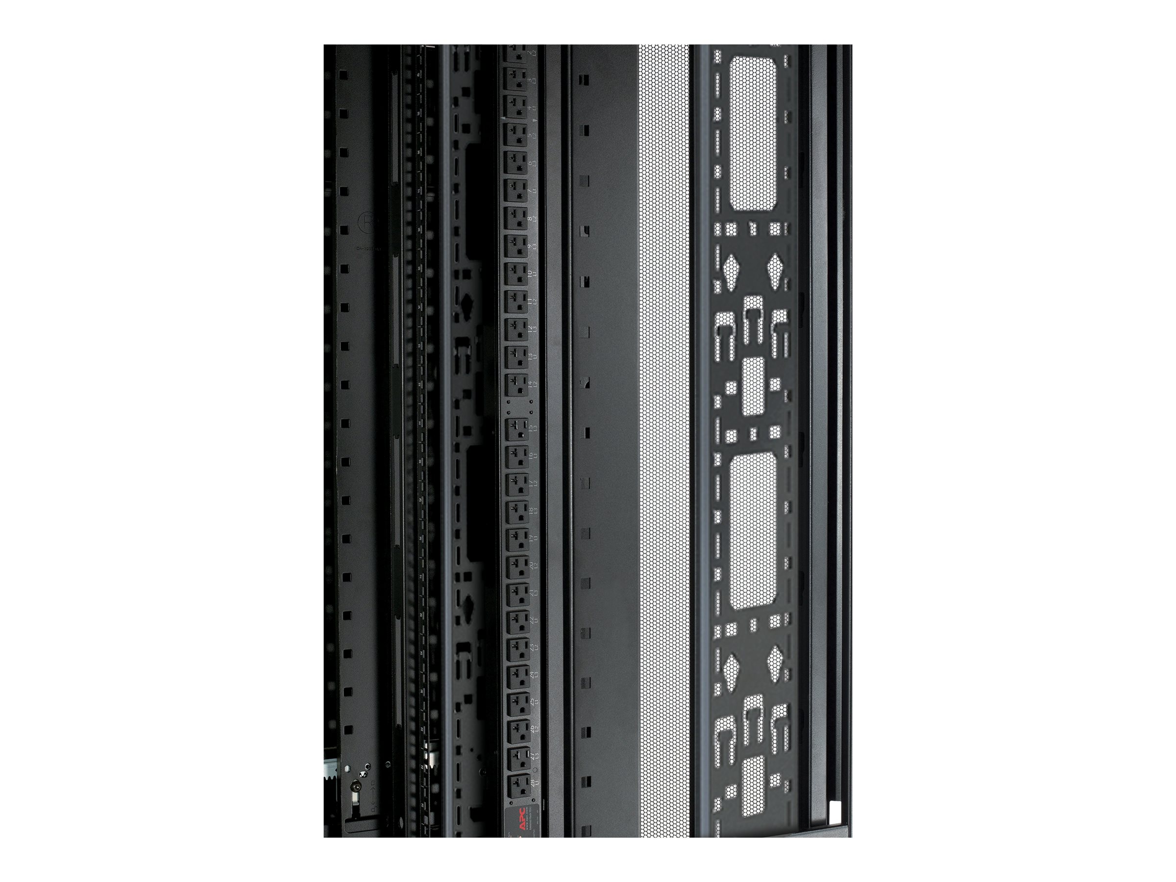 APC NetShelter AR7572 Vertikales Kabelmanagement-Kit Schwarz