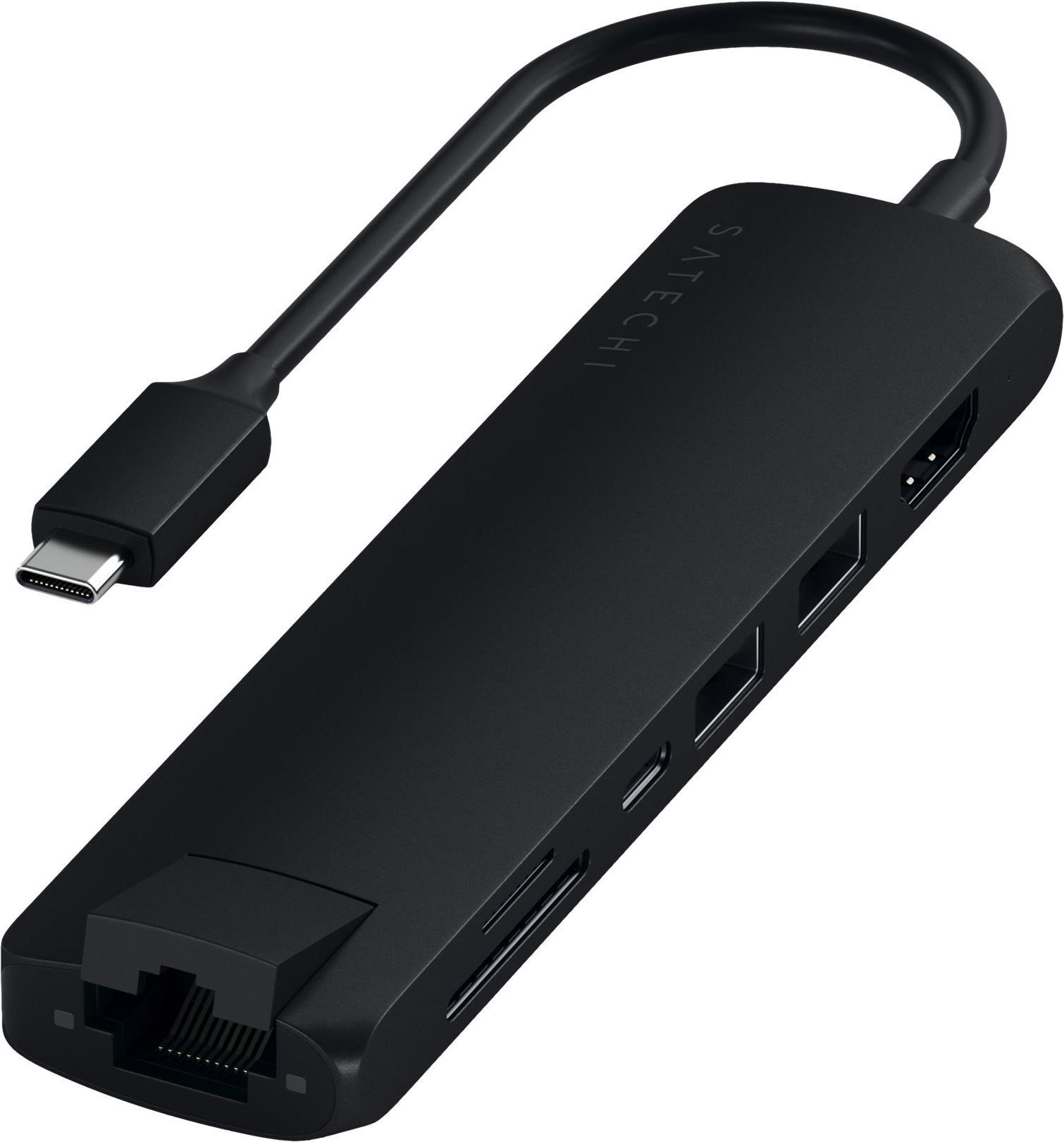 Satechi USB-C Slim Multi-Port with Ethernet Adapter (ST-UCSMA3K)