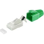 S/CONN Quality RJ45-Stecker SET für Verlegekabel bis AWG 23 mit Zugentlastung (1667206710G)