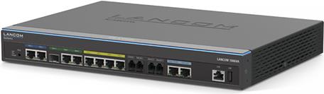 Lancom Dual-VDSL-VoIP-Router mit 2x VDSL2-Vectoring, 1x SFP/TP, 1x WAN-Ethernet, Voice Call Manager / SBC, Load Balancing, 2x ISDN S0 (TE/NT + NT), 4x Analog sowie IPSec-VPN (25 Kan. / opt. 50) (62095)