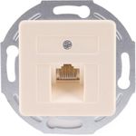 S/CONN maximum connectivity UAE-Anschlußdose 1x8, Unterputz, mit Zentralplatte, mit Metalltragering (74221-1-50-UNI)