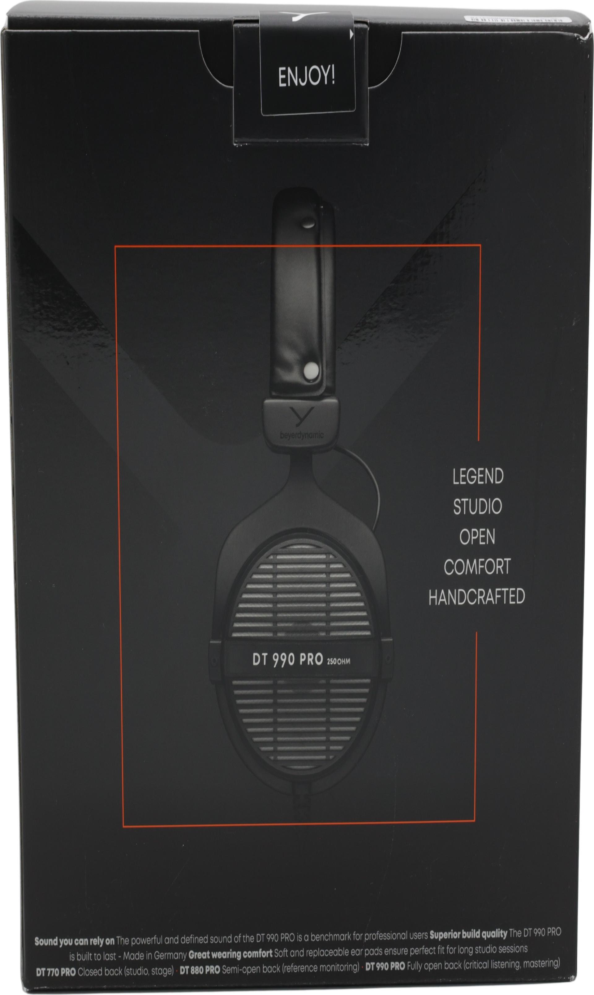 beyerdynamic DT 990 PRO einseitig kabelgebundener Over-Ear-Studiokopfhörer für Mixing, Mastering und Editing mit 250 Ohm (459.038)
