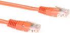 ACT Orange 10 meter U/UTP CAT6 patch cable with RJ45 connectors CAT6 U/UTP ORANGE 10.00M (IB1510)