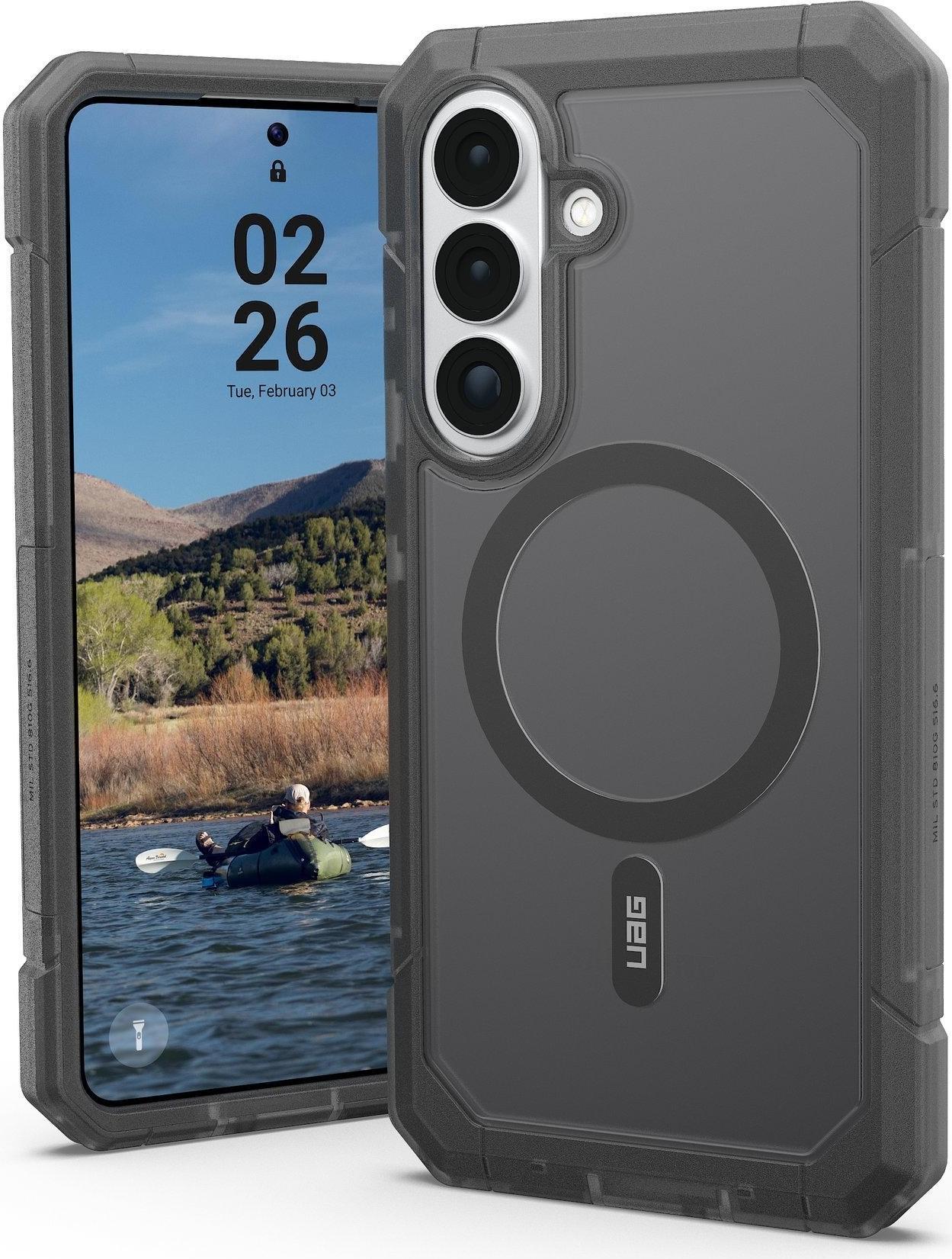 UAG Urban Armor Gear Trooper Case mit Magnet-Modul | Samsung Galaxy S26+ | ash (grau transparent) | 214517113131 (214517113131)