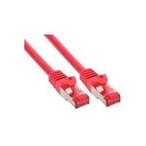 InLine® Patchkabel, S/FTP (PiMf), Cat.6, halogenfrei, rot, 7,5m (76907R)