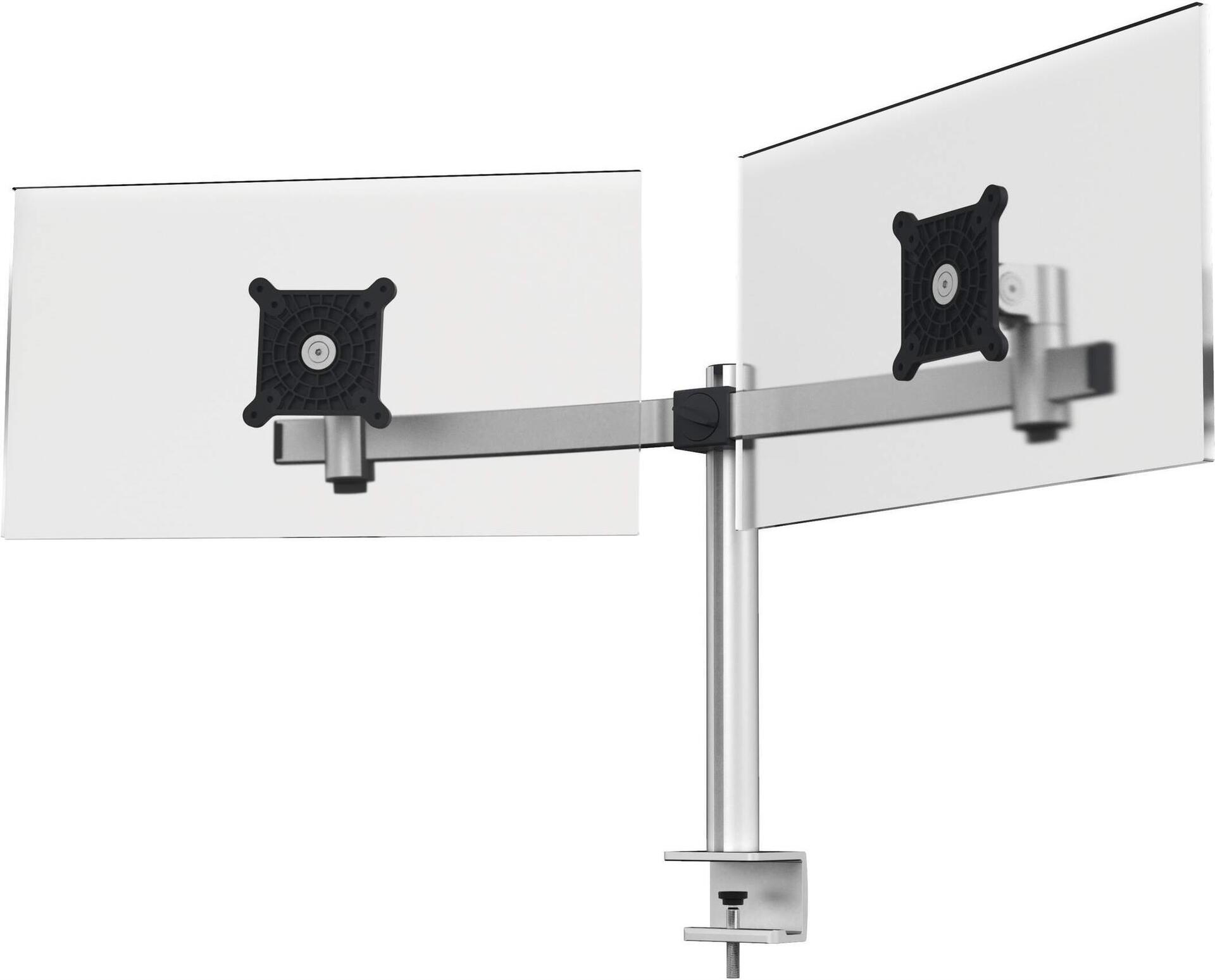 DURABLE Monitorhalterung 508523 für 2 Monitore 21"–27" Tischklemme Silber
