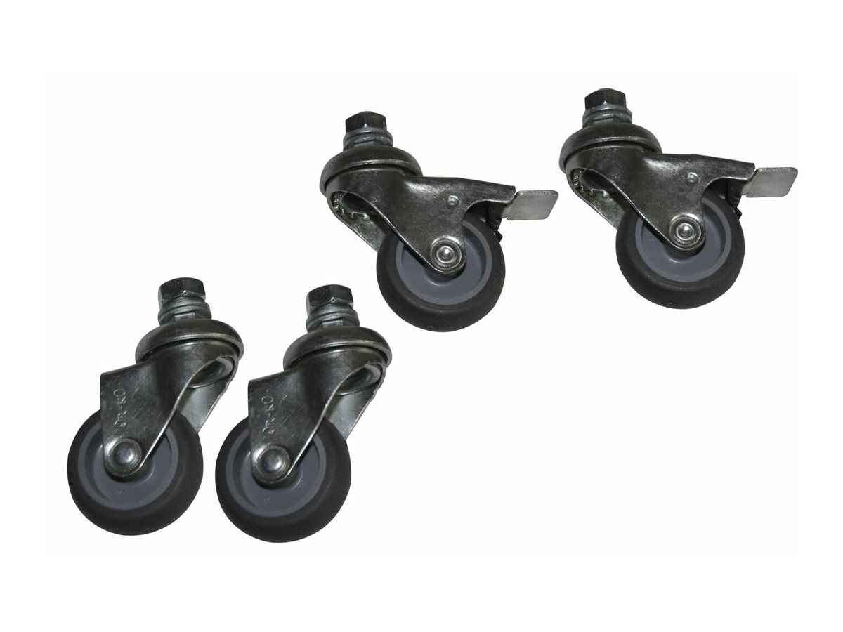 Lanview by Logon RAX111 Regalrolle M10 für Wand-Rack 4er-Set Schwarz