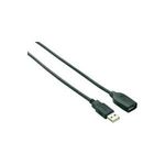 Renkforce USB 2.0 passives Verlängerungskabel [1x USB 2.0 Stecker A - 1x USB 2.0 Buchse A] 10.00 m Schwarz vergoldete Steckkontakt