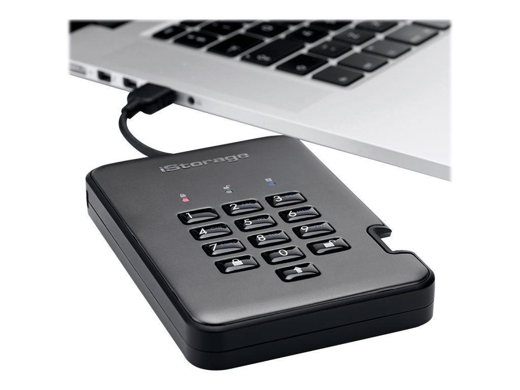 iStorage diskAshur PRO² SSD 1 TB USB 3.1 Graphite
