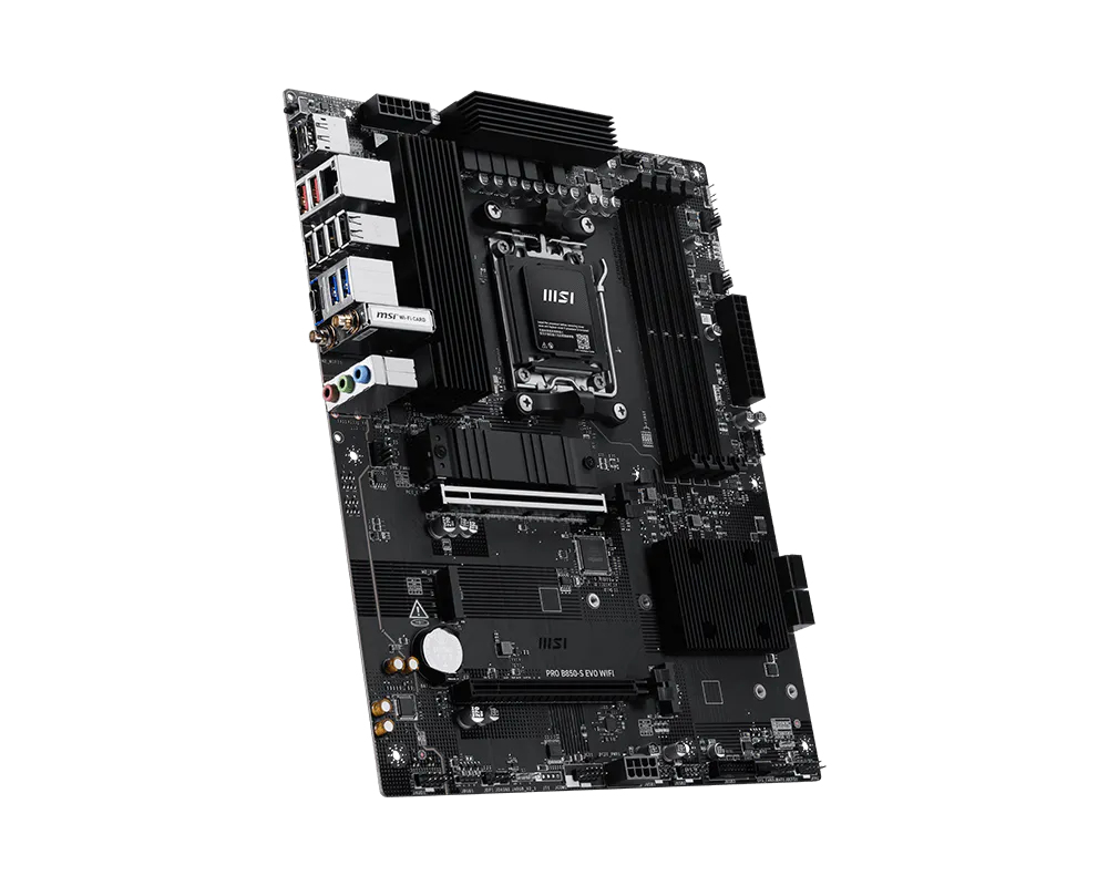 MSI PRO B850-S EVO WIFI Mainboard AMD B850 Socket AM5 ATX DDR5 WiFi 7 Bluetooth Schwarz