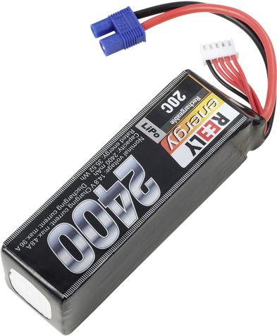 Reely Modellbau-Akkupack (LiPo) 14.8 V 2400 mAh Zellen-Zahl: 4 20 C Softcase EC3 (RE-7853466)