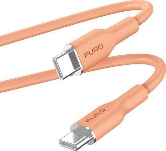 PURO PUUSBCUSBCICONLORA USB Kabel 1,5 m USB 3.2 Gen 1 (3.1 Gen 1) USB C Orange (PUUSBCUSBCICONLORA)