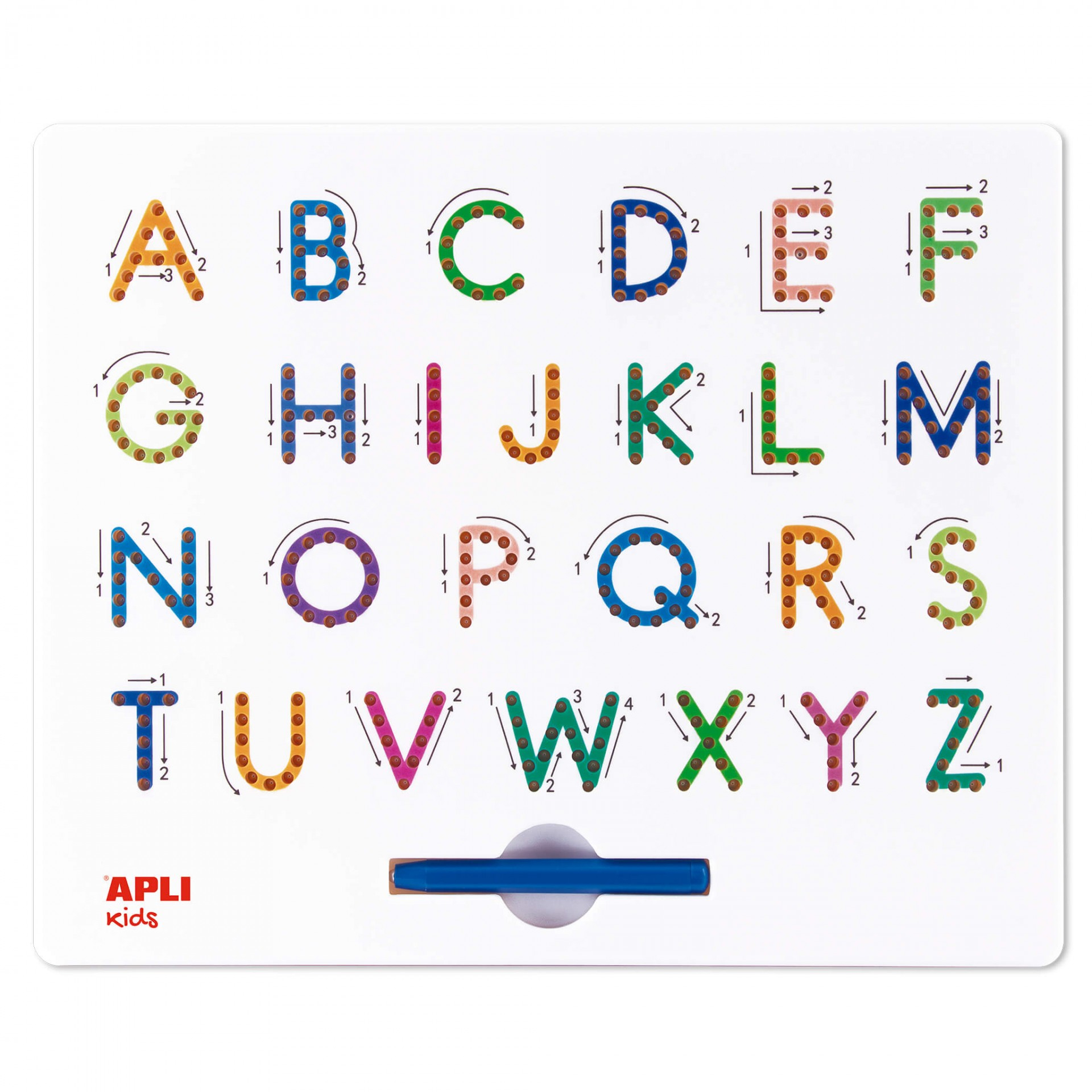 APLI-Agipa ABC letters Magnettafel 315 x 258 mm Weiß