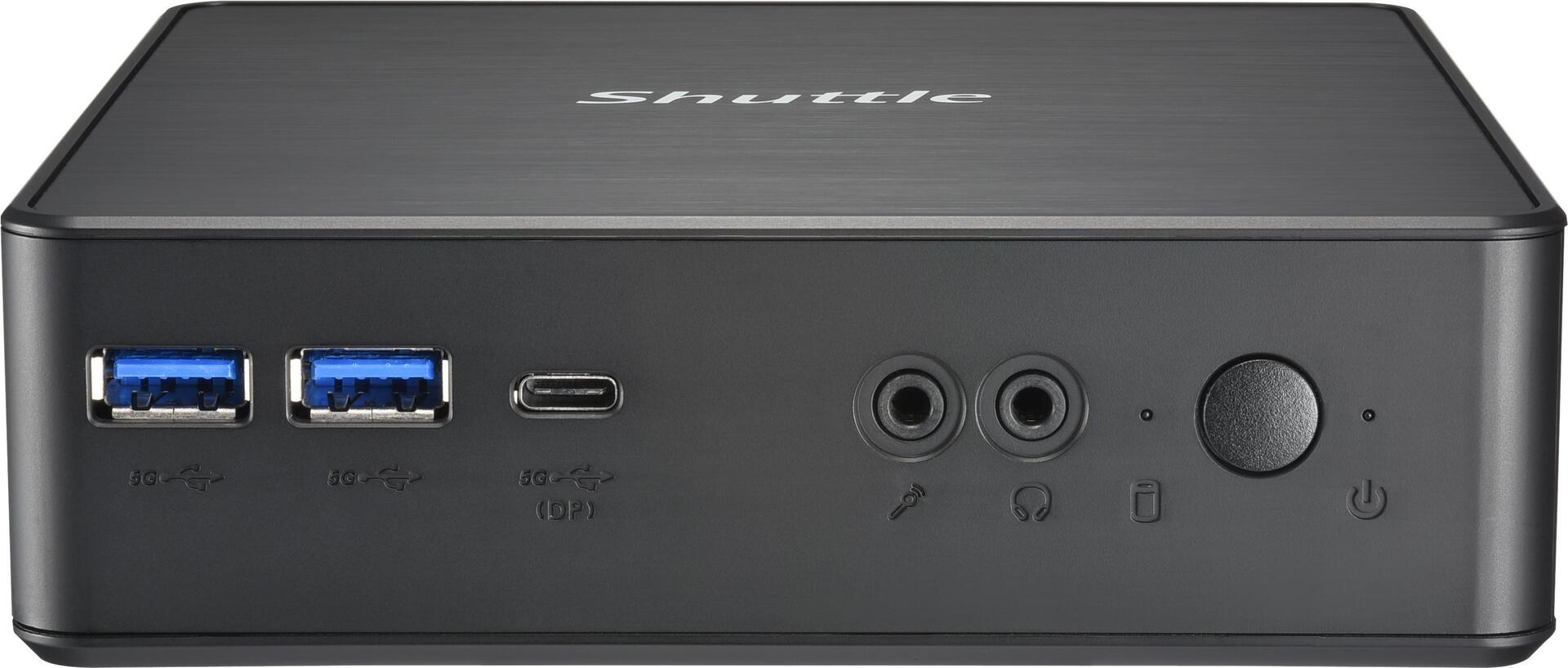 Shuttle XPC nano NC40U - Mini-PC Barebone - Intel Celeron 7305 - Schwarz