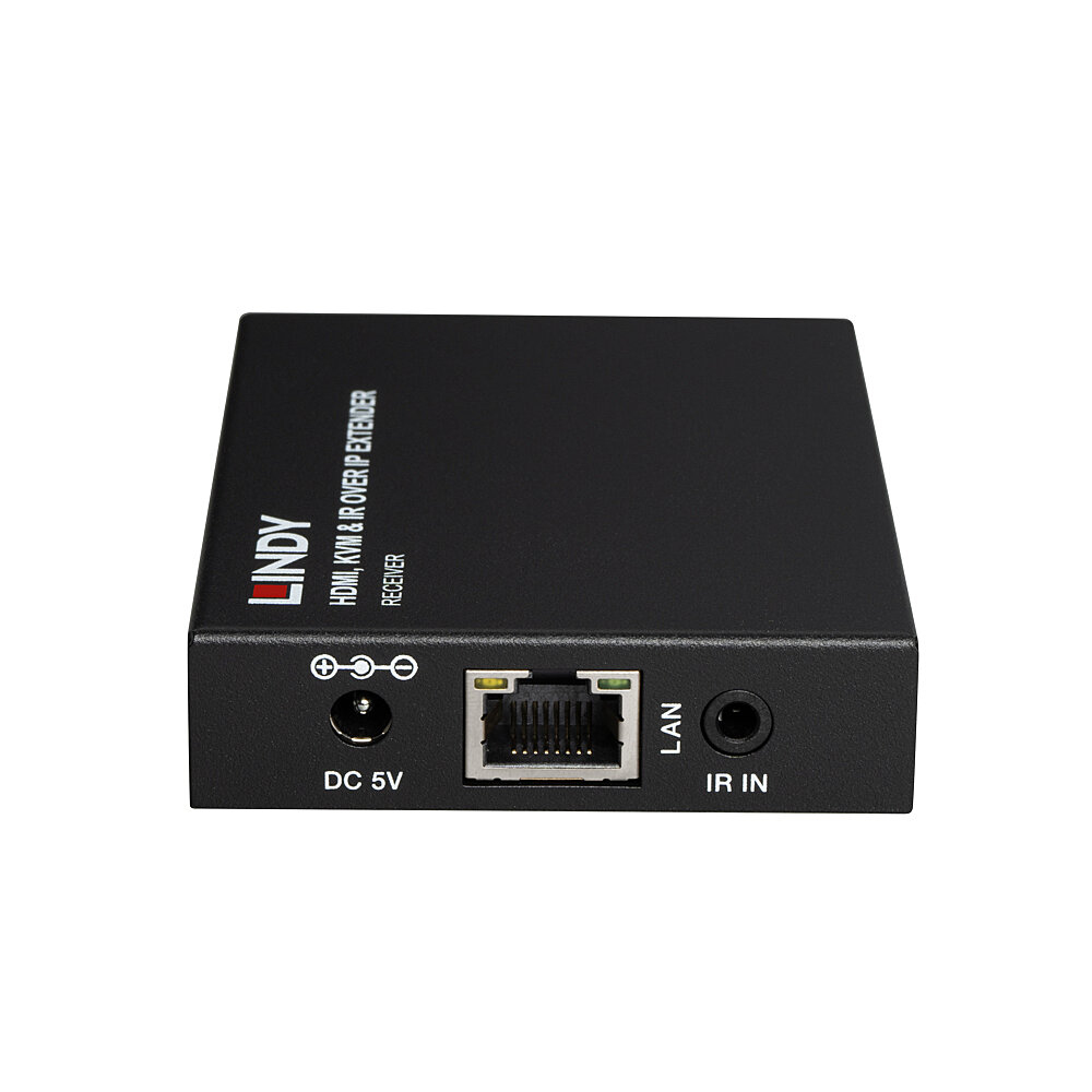 Lindy HDMI, KVM & IR over IP Extender Empfänger 150 m bis 1080p Schwarz