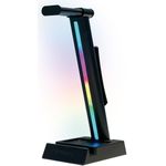 Antec Spectra RGB Headset-Ständer Schwarz 19.10.1753 - Platzsparend für 2 Headsets USB-betrieben