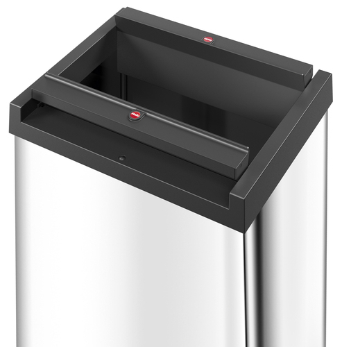 Hailo Big-Box Swing XL Abfalleimer 52 l Silber