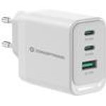 Conceptronic Ladegerät 3Port 65W 2xUSB-C 1xUSB-A weiß (ALTHEA21W65)