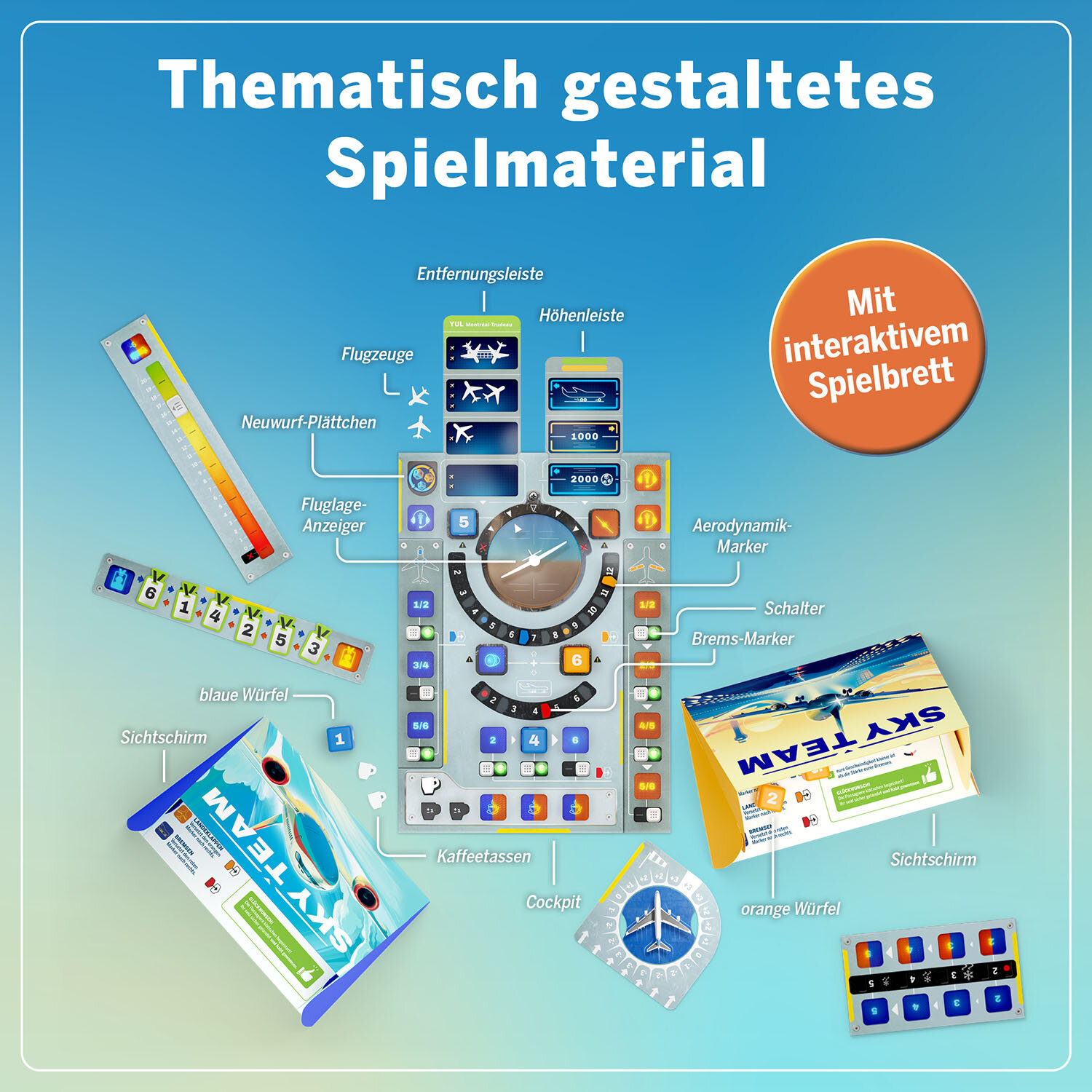 Kosmos Sky Team Brettspiel Reisen & Abenteuer ab 12 Jahren