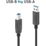 PureLink IS2301-020 Hochwertiges USB 3.2 USB-A USB-B Kabel (IS2301-020)