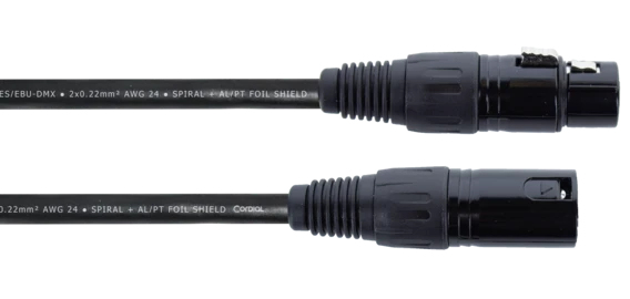 Cordial ED 1 FM XLR Verbindungskabel 1 m Schwarz
