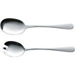Esmeyer Salatbesteck SYLVIA, 2-teilig, Länge: 208 mm aus Chrom-Edelstahl 18/0, spülmaschinengeeignet, - 1 Stück (156-023)