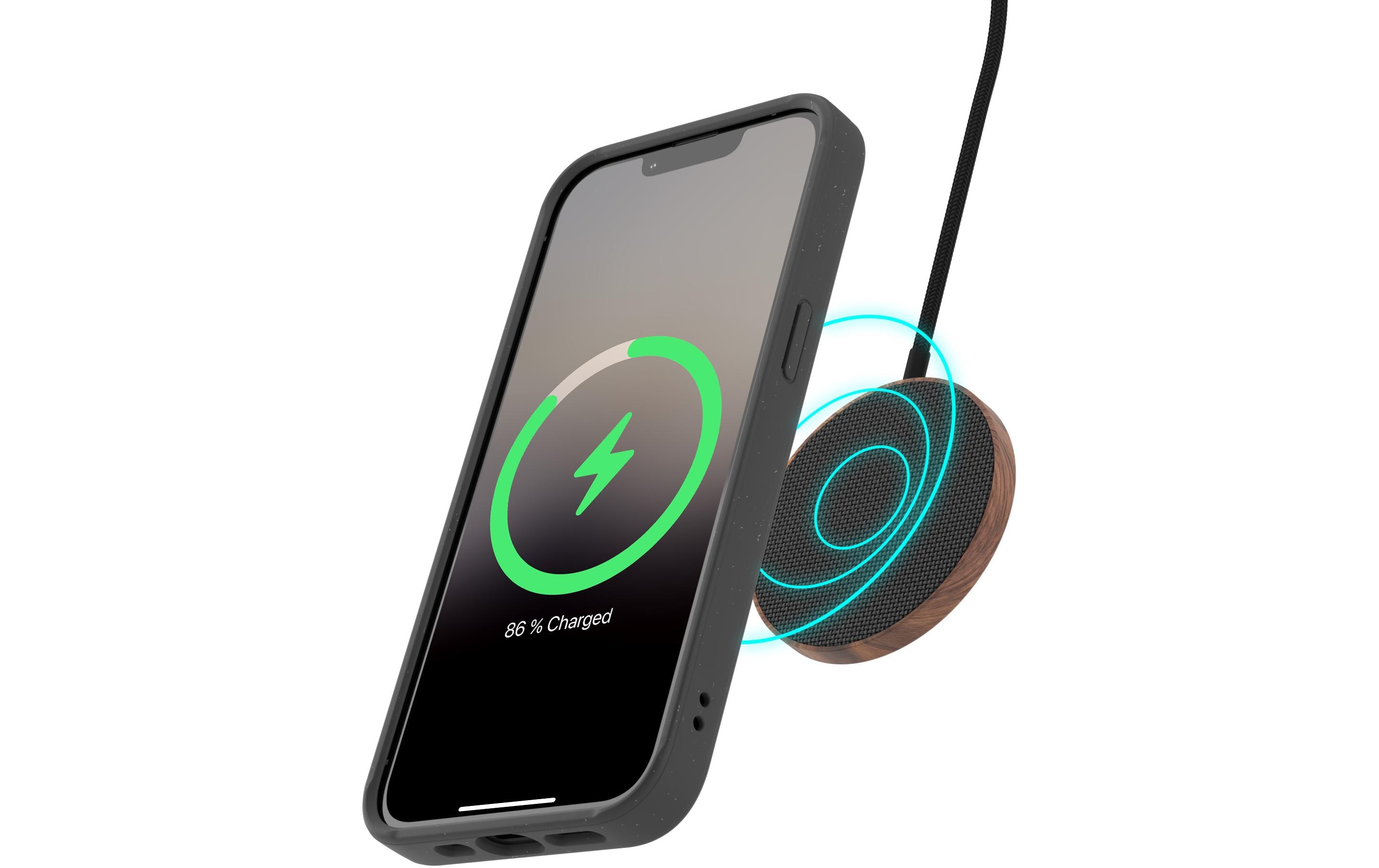 Woodcessories eco670 Handy-Schutzhülle für iPhone 14 MagSafe 6,1" Schwarz