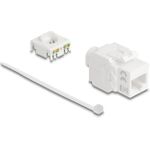 Delock Keystone Modul RJ45 Buchse zu LSA Cat.6A UTP 180° werkzeugfrei (90722)