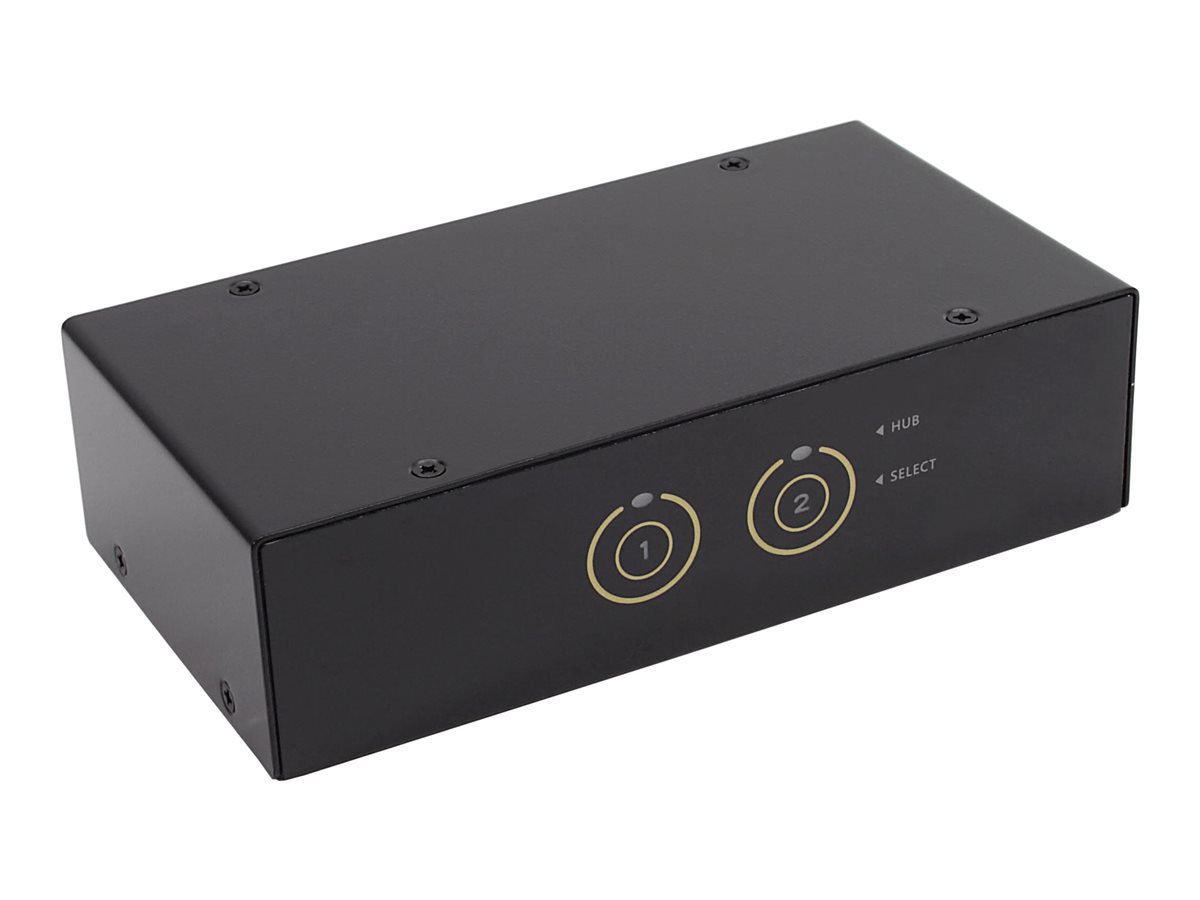 InLine 63622I KVM-Switch DisplayPort USB 3.0 2-Port Schwarz