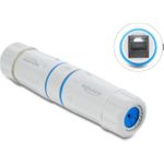 Delock Kabelverbinder RJ45 Buchse zu RJ45 Buchse Cat.6A mit M23.5 x 1,5 mm Gewinde IP68 staub- und wasserdicht weiß (90661)